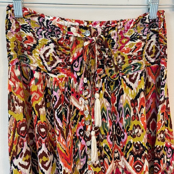 Christian Siriano Red and Pink Maxi A-Line Skirt - Picture 4 of 8